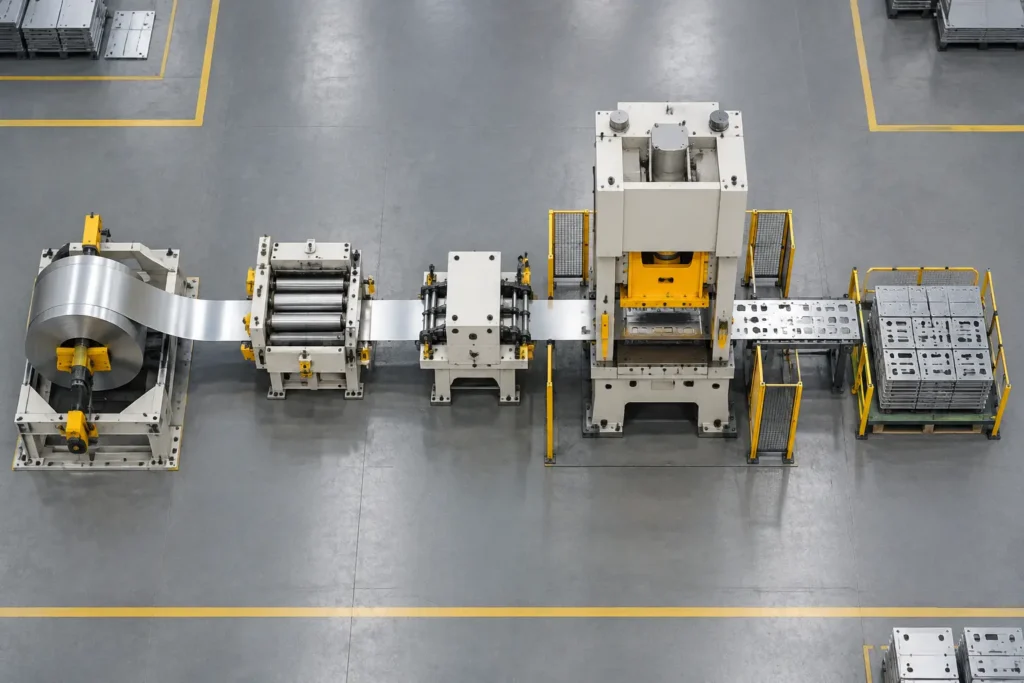 stamping automation line layout